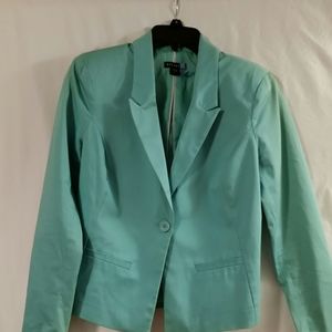 5/$25 Classic turquoise ladies blazer